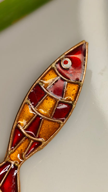 Meenakari Fish Brooch