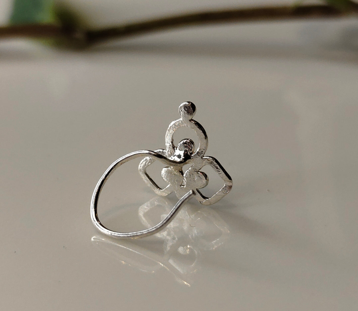 Trio Charm Nose Pin